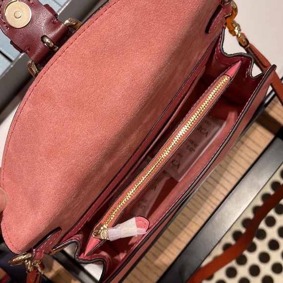 Coach Hand Bag Coach C8161 Kleo Top Handle In Colorblock Pebble Leather Fd Blush - Picture 15 of 16